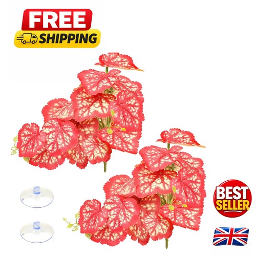 Red artificial begonia - artificial,